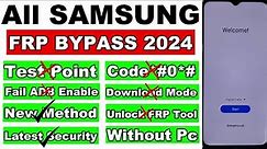 2024 All Samsung FRP Unlock/Bypass Android 13/14 Without Pc | No Test Point - No Code *#0*#