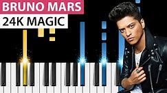 Bruno Mars - 24K Magic - Piano Tutorial - How to play 24K Magic on piano