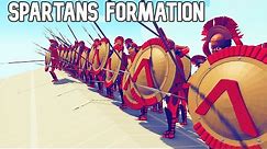 SPARTAN FORMATION VS EVERY UNIT - TABS MODS - Totally accurate battle simulator