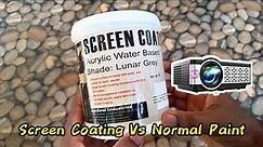 Screen Coating Paint Vs Normal Paint | Projector Screen Painting GARDWEL