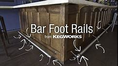 KegWorks Domed End Cap - Polished Brass - For 2" Outside Diameter Bar Foot Rail Tubing