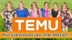 PLUS SIZE DRESSES at TEMU Under $10 Each! (Plus Size Try On Haul & Review)