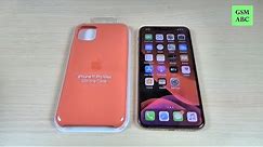 ORIGINAL Apple Silicone Case for iPhone 11 Pro Max - Clementine (Orange)