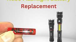 How to change the batteries in a Nebo Slyde flashlight?