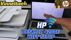 HP Deskjet 4200e WIFI Setup With Computer PC.