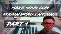 Create a programming language [part 1] - Setup