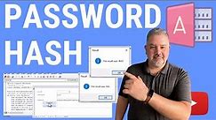 How to Encrypt and Hash Passwords in MS Access