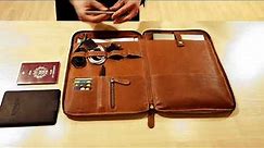 Von Baer Well Organized Genuine Leather Laptop and MacBook Case, Sleeve 13" - Overview