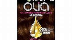 Garnier Hair Color Olia Ammonia-Free Brilliant Color Oil-Rich Permanent Hair Dye, 5.3 Medium Golden Brown, 2 Count (Packaging May Vary)