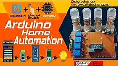 Home Automation using Arduino|Bluetooth and Manual Switch Control with EEPROM