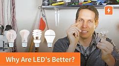 Why Are LED's Better? (Comparing different types of light bulbs) | Basic Electronics