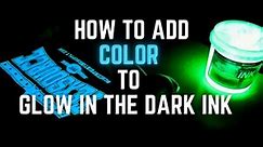 How to Add Color to Glow In The Dark Ink #screenprinting #printlife