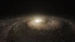 Artist's animation of the Milky Way