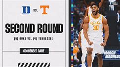 Tennessee vs. Duke - Second Round NCAA tournament extended highlights