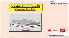 How To Calculate Quantity Of Concrete For Slab.