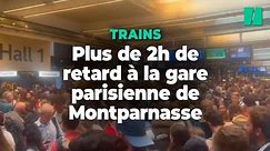 À la gare Montparnasse, les retards continuent de perturber le trafic SNCF