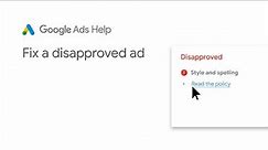 Google Ads Help: About the ad approval process