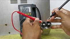 How to check microwave oven capacitor using digital multimeter