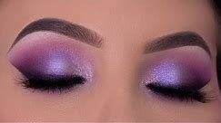 Purple Violet Eye Makeup Tutorial | Purple Holiday Makeup