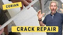 Crack Repair in a Corian Solid Surface Countertop