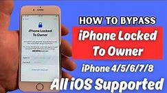How To Unlock iPhone Locked To Owner Without Apple iD! Unlock iCloud Activation Lock All ioS Working