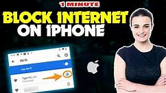 How to block internet on iphone 2024 [ Easy Steps ]