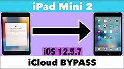 How To iPad Mini 2 iCloud Bypass Unlock (A1489) iOS 12.5.7-UnlockTool-New Tricks 2024