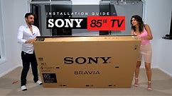 IT'S TOO BIG 😜 | 85" Sony X80/X800/X8000 Android TV UNBOXING & Installation Guide