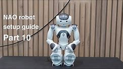 Nao Robot Setup Guide: Part 10, default audio