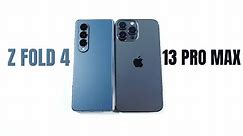 Samsung Galaxy Z Fold 4 vs iPhone 13 Pro Max Speed Test!