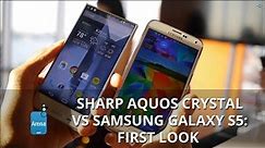 Sharp AQUOS Crystal vs Samsung Galaxy S5: first look