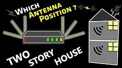 Best Antenna Positions for Wireless Router in a 2-Story House