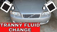 How to Change Transmission Fluid 2.5L Volvo S80 2.5T AWD | 2004 Volvo S80 Tranny Flush