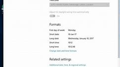 Windows 10 Basics - How to change the date, time (clock) and timezone settings