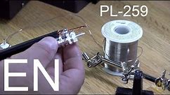 PL-259 connector installation on a RG-213 (or RG-8) coaxial cable