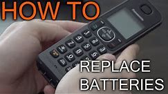 How to replace batteries in Panasonic Handset telephone