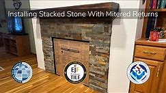 How To Install Stacked Stone With Miter Return | Columbia MO