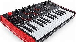 AKAI Professional MPK Mini Play MK3 - MIDI Keyboard Controller with Built in Speaker and Sounds Plus Dynamic Keybed, MPC Pads and Software Suite