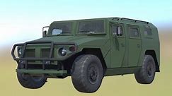 GAZ-2330 Tiger (khaki) - 3D model by The_Ping Pro (@niktord22)