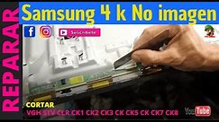 Como Reparar Televisor Smart Samsung Mod Un50TU8000K Sin Imagen Prende Y Se Apaga
