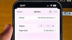How To Print from iPhone!