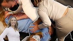 Female Chiropractor CRACKING ADJUSTMENT Female Patient in Chicago