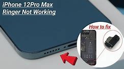 iPhone 12 Pro Max Ringer Not Working | How To Fix Sound Issue on iPhone 12pro Max