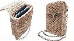 DIY Crochet Phone Bag | Honeycomb Stitch
