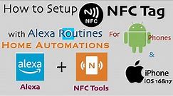 How to Setup NFC Tag with Amazon Alexa Routines & NFC Tools for Home Automation | Washer & Dryer