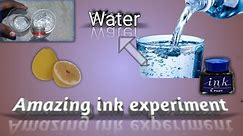 2 Science Experiment at Home || Mixing Salt and Ink | Water Good Science experiment