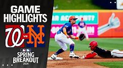 Nationals vs. Mets Spring Breakout Game Highlights (3/15/24) | MLB Highlights