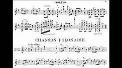 Wieniawski, Henryk 2 Mazurkas de Salon, La champêtre + Chanson polonaise op. 12 for violin + piano
