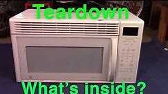 Huge Microwave Oven Teardown | GE Spacemaker XL1800 Teardown