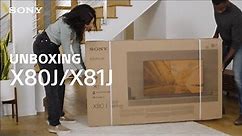 Unboxing: Sony BRAVIA® XR X80J/X81J TV